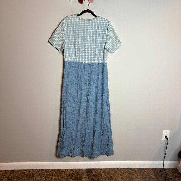 Vintage button down denim maxi dress - Picture 5 of 5